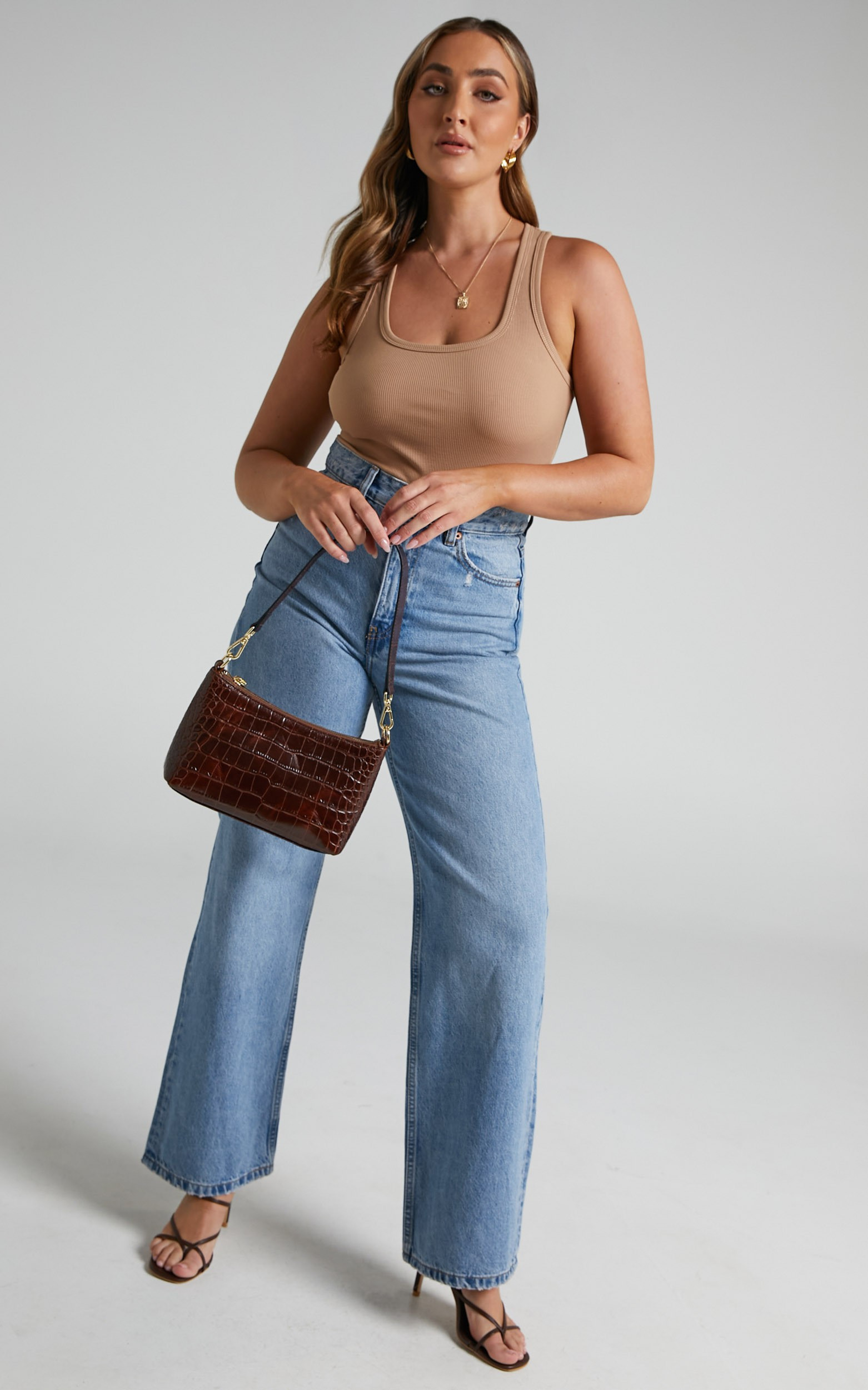 Dr Denim - Echo Wide Leg Jeans in Blue Jay | Showpo | Showpo - deactived