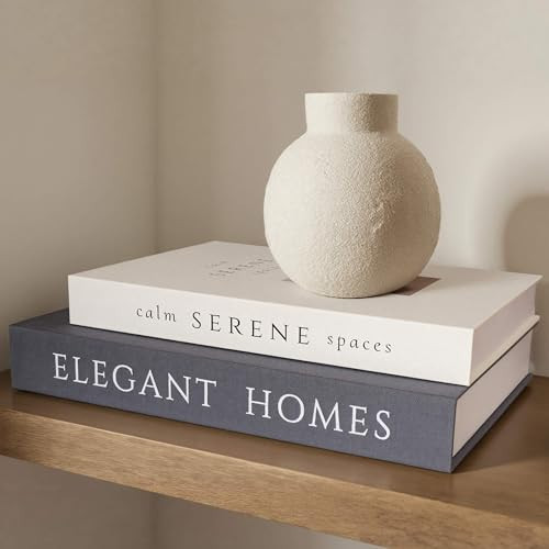 Decorative Books Set of 2, Faux Books Storage Box, Modern Home Decor for Coffee Table, Bookshelf, Mantel | Amazon (US)