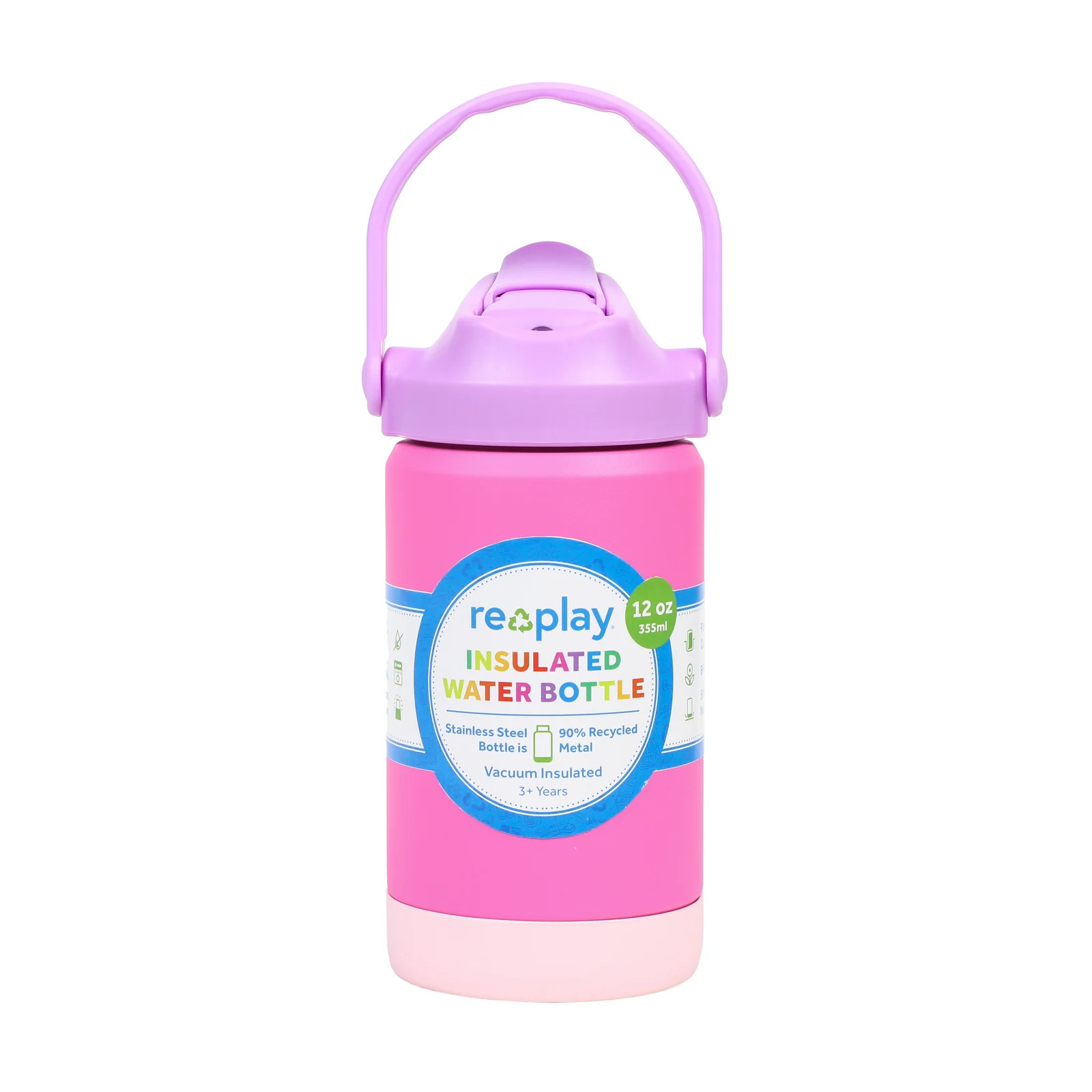 12 oz Insulated Recycled Stainless Steel Water Bottle | Re-Play