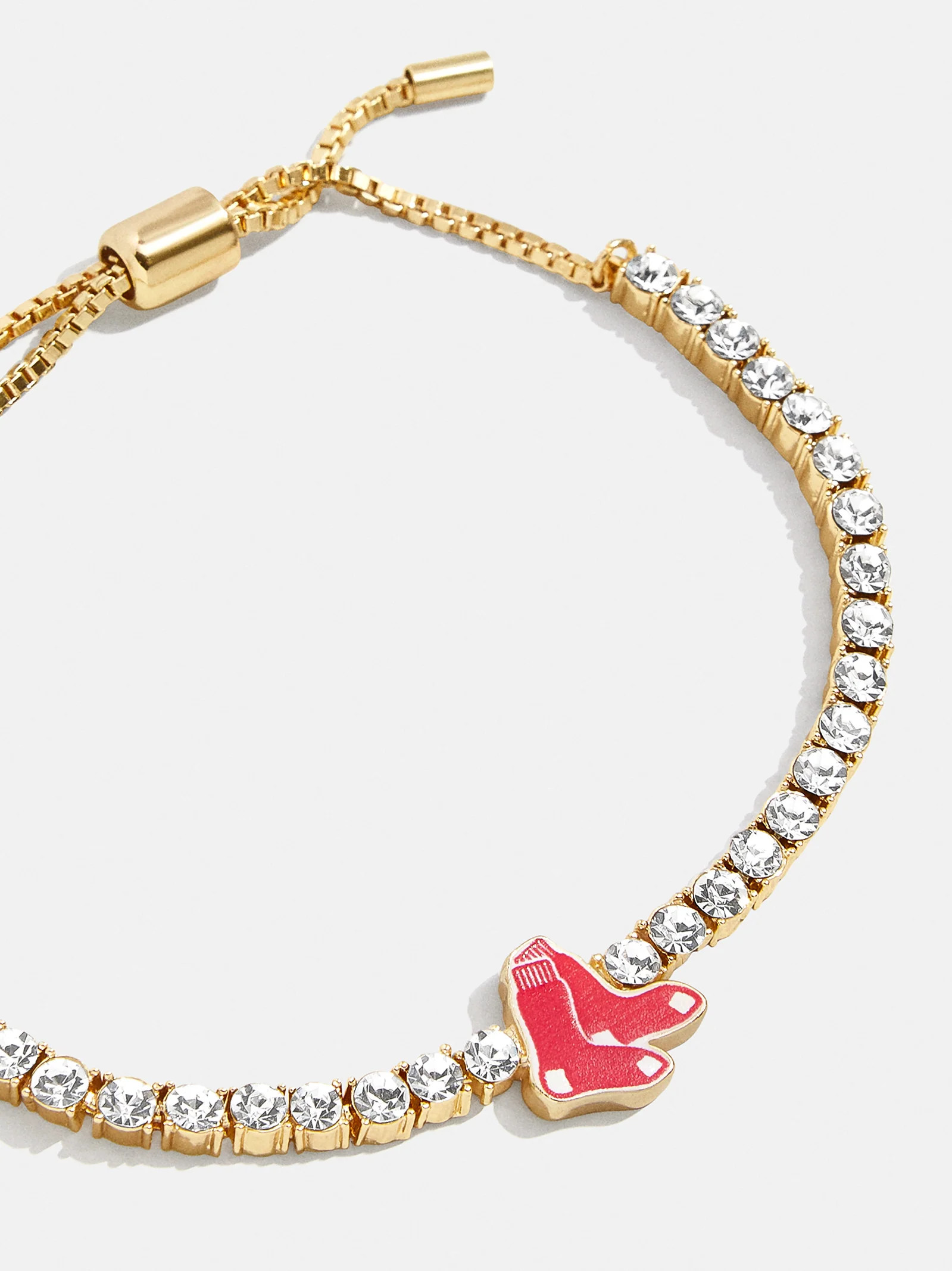 MLB Gold Tennis Bracelet - Boston Red Sox | BaubleBar