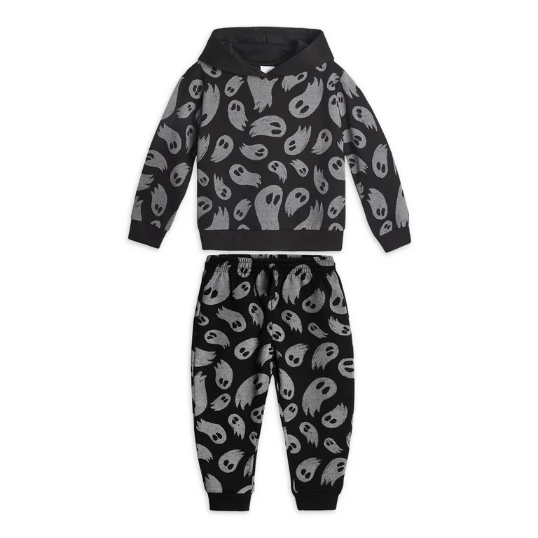 Wonder Nation Toddler Unisex Halloween Fleece Outfit Set, Sizes 2T-5T - Walmart.com | Walmart (US)
