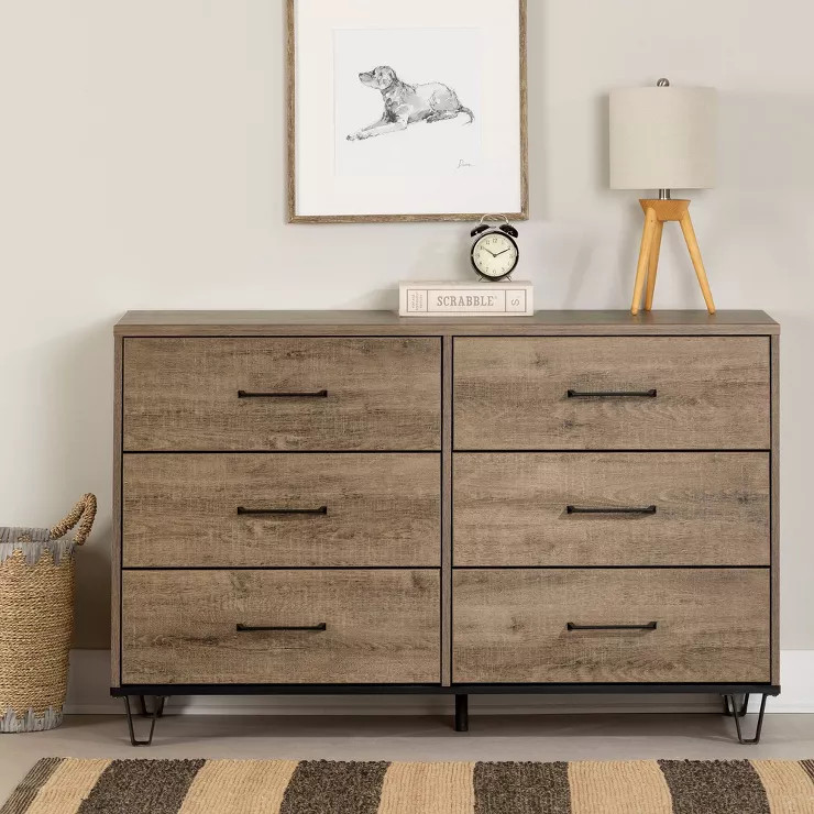 Arlen 6 Drawer Double Dresser - South Shore | Target