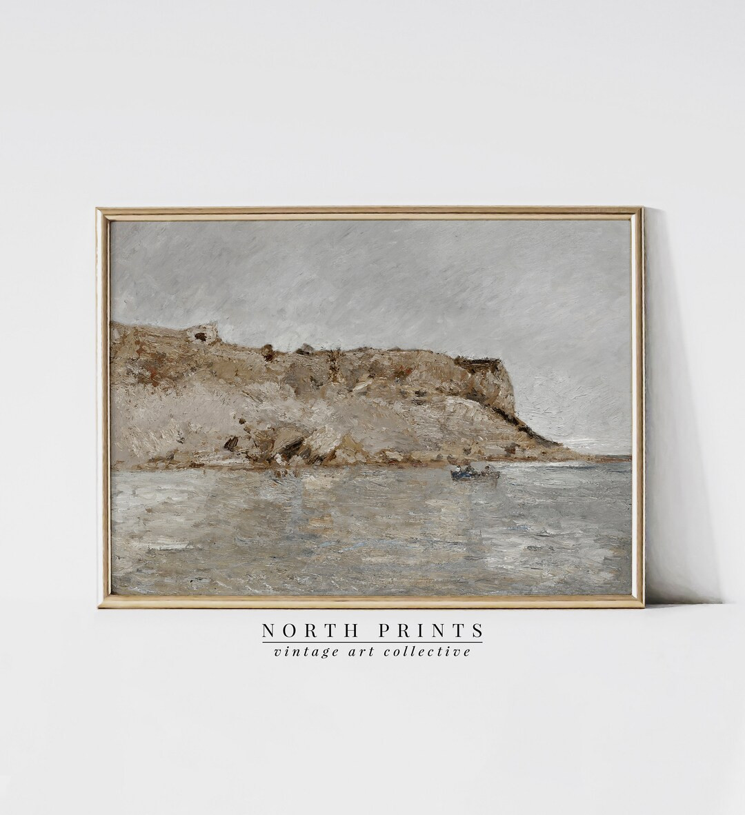 Rustic Coastal Wall Art Neutral Seascape Painting North Prints Shop Downloadable PRINTABLE Digita... | Etsy (US)