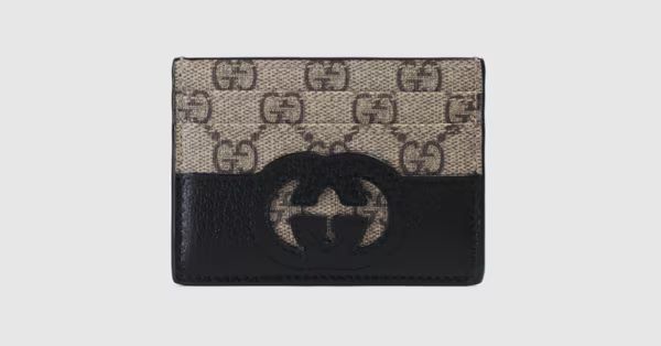 Card case with cut-out Interlocking G | Gucci (CA)