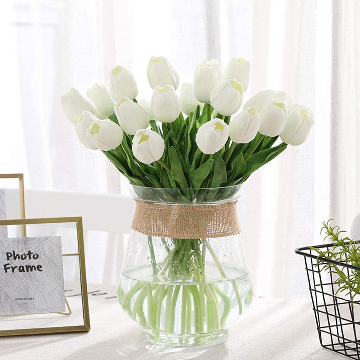 15 Pcs Artificial Flowers Tulips Real Touch Fake Flowers Tulips Flowers Arrangement Bouquet for H... | Amazon (CA)