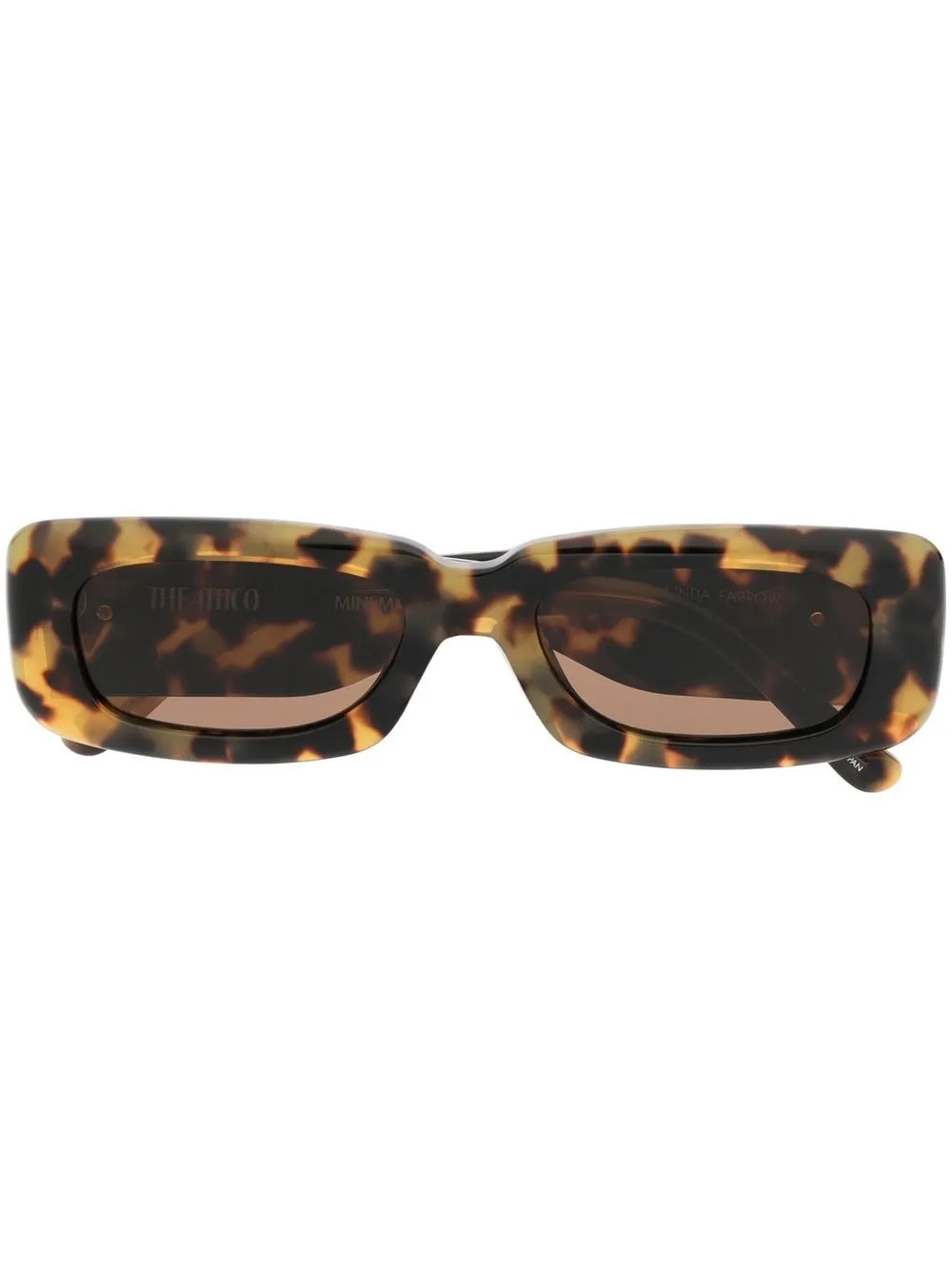 Linda Farrow x The Attico Marfa tortoiseshell-effect Sunglasses - Farfetch | Farfetch Global