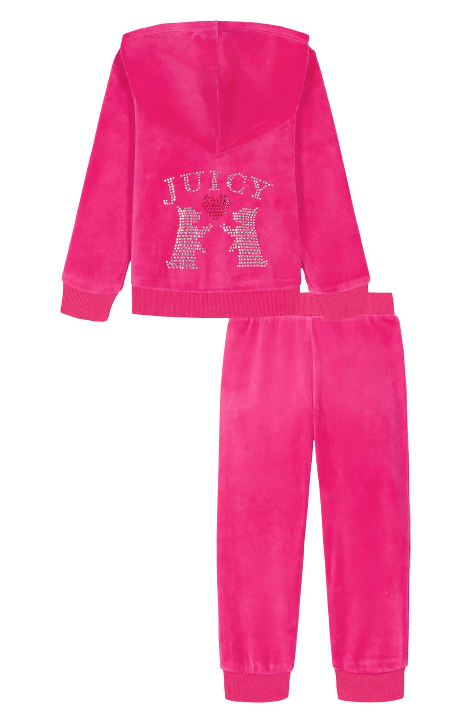 Juicy Couture Kids' Velour Zip Hoodie & Joggers Set | Nordstromrack | Nordstrom Rack