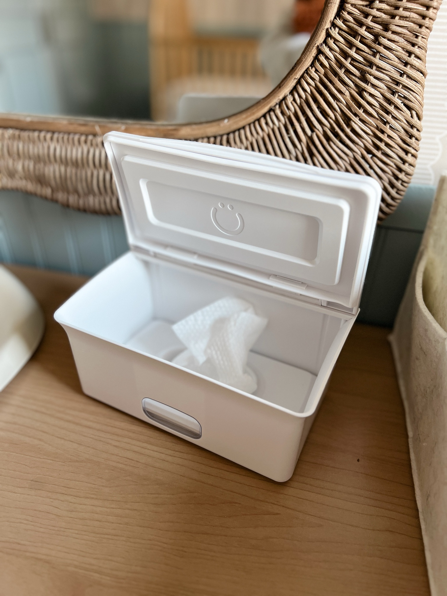 We love this weighted wipe dispenser so much we bought another one! Now we have one in our room and one in his nursery where we change him during the day. 

#LTKBump