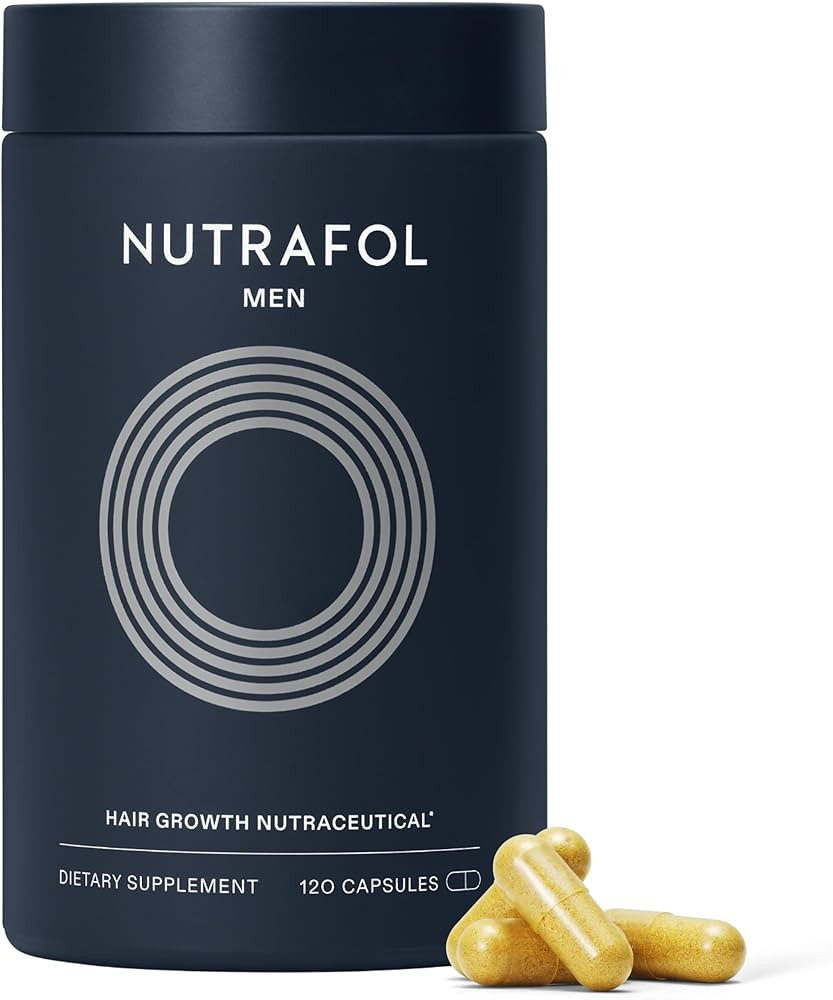 Nutrafol Men's Hair Growth Supplements, Clinically Tested for Visibly Thicker Hair and Scalp Cove... | Amazon (US)