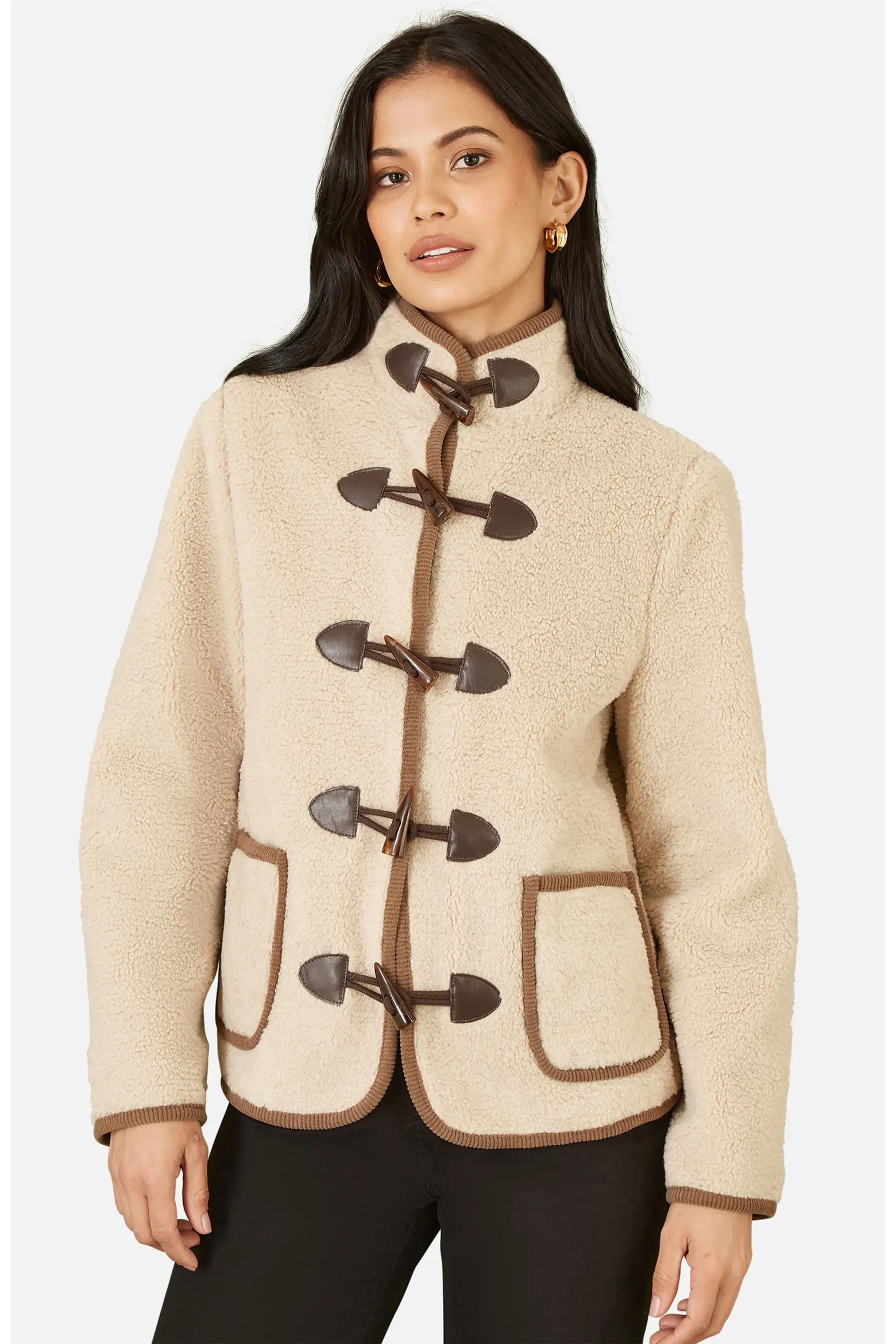 Yumi Tailored Borg Toggle Jacket (Women) | Nordstrom | Nordstrom