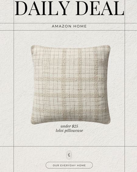 This Loloi pillow case is on daily deal! You can also buy the entire pillow with the down insert. 

#LTKhome #LTKfindsunder50 #LTKsalealert