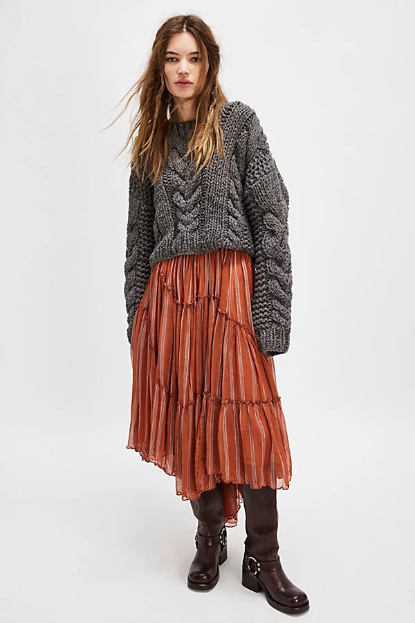 FP One Ember Printed Midi Skirt | Free People (Global - UK&FR Excluded)