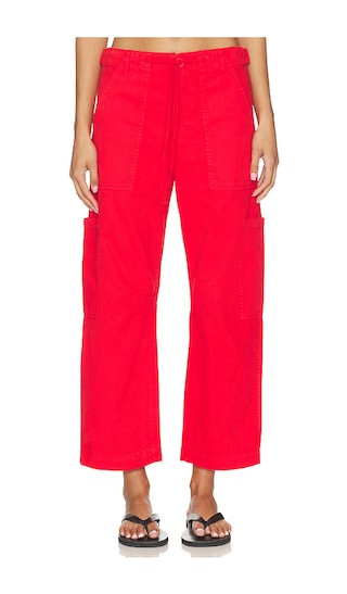 Sabrina Curved Utility Pants in Maraschino | Revolve Clothing (Global)