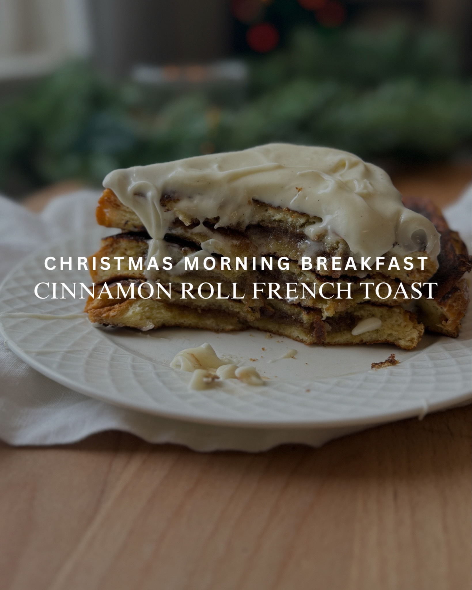 This Cinnamon Roll Stuffed French Toast gives all the flavors of a cinnamon roll without the work! Cinnamon roll filling between two slices of brioche bread topped with a creamy glaze your whole family will love this. 

Recipe: https://kaylazenner.com/cinnamon-roll-stuffed-french-toast/

#LTKHoliday