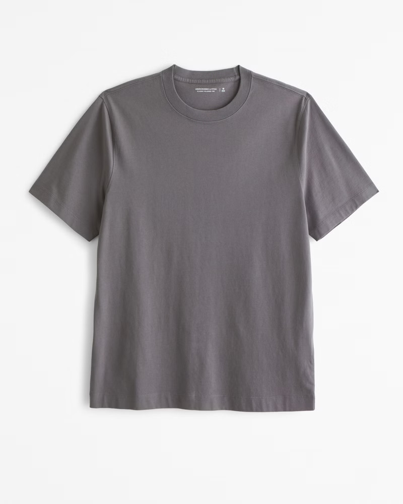 Abercrombie & Fitch Men's Classic Polished Tee in Dark Gray - Size XXL | Abercrombie & Fitch (US)