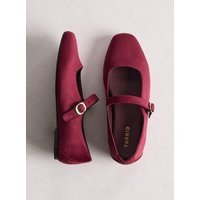 Mary Jane Ballet Flat (WW) in Burgundy | Torrid (US & Canada)