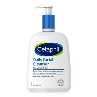Cetaphil Daily Facial Cleanser for Sensitive, Combination to Oily Skin, 16 OZ | CVS Health