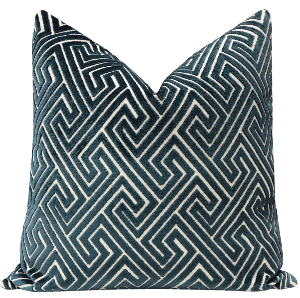 ROMAN CUT VELVET // NAVY BLUE | LITTLE DESIGN COMPANY