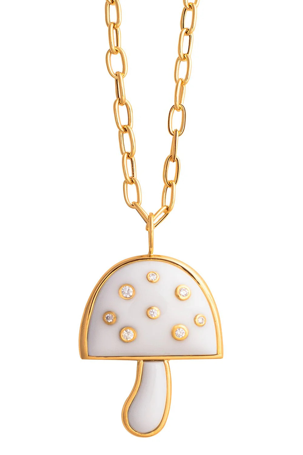 Large White Opal Mushroom Necklace | BRENT NEALE | Marissa Collections