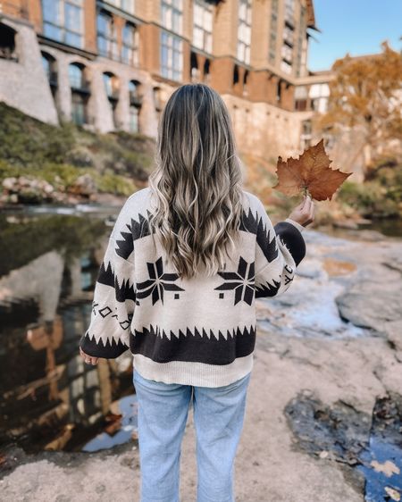 The cutest fair isle sweater for fall 🍁🤎 

#LTKstyletip #LTKfindsunder100