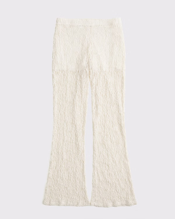 High Rise Knit Lace Pant | Abercrombie & Fitch (US)