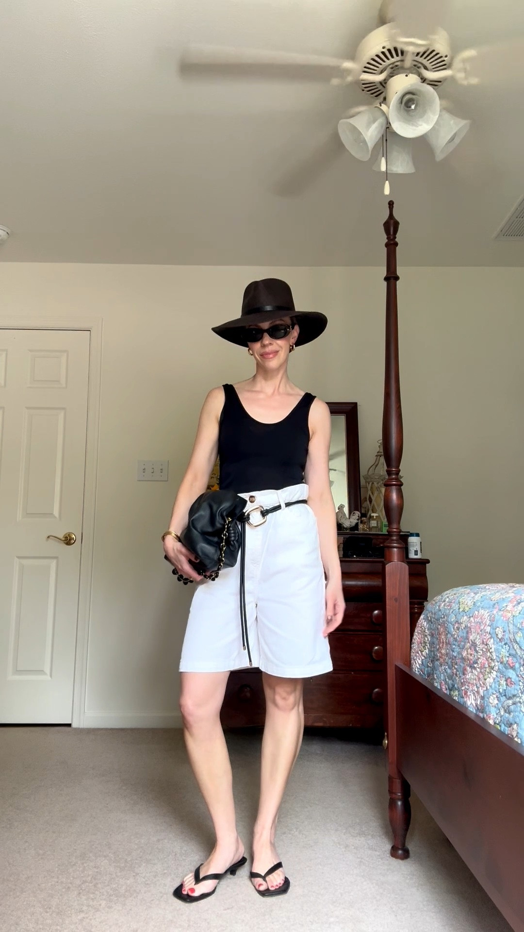 These bermuda shorts are under $20! Style them with a fitted tank, leather belt and thong sandals for an easy chic summer look

#LTKSeasonal #LTKOver40 #LTKgrwm