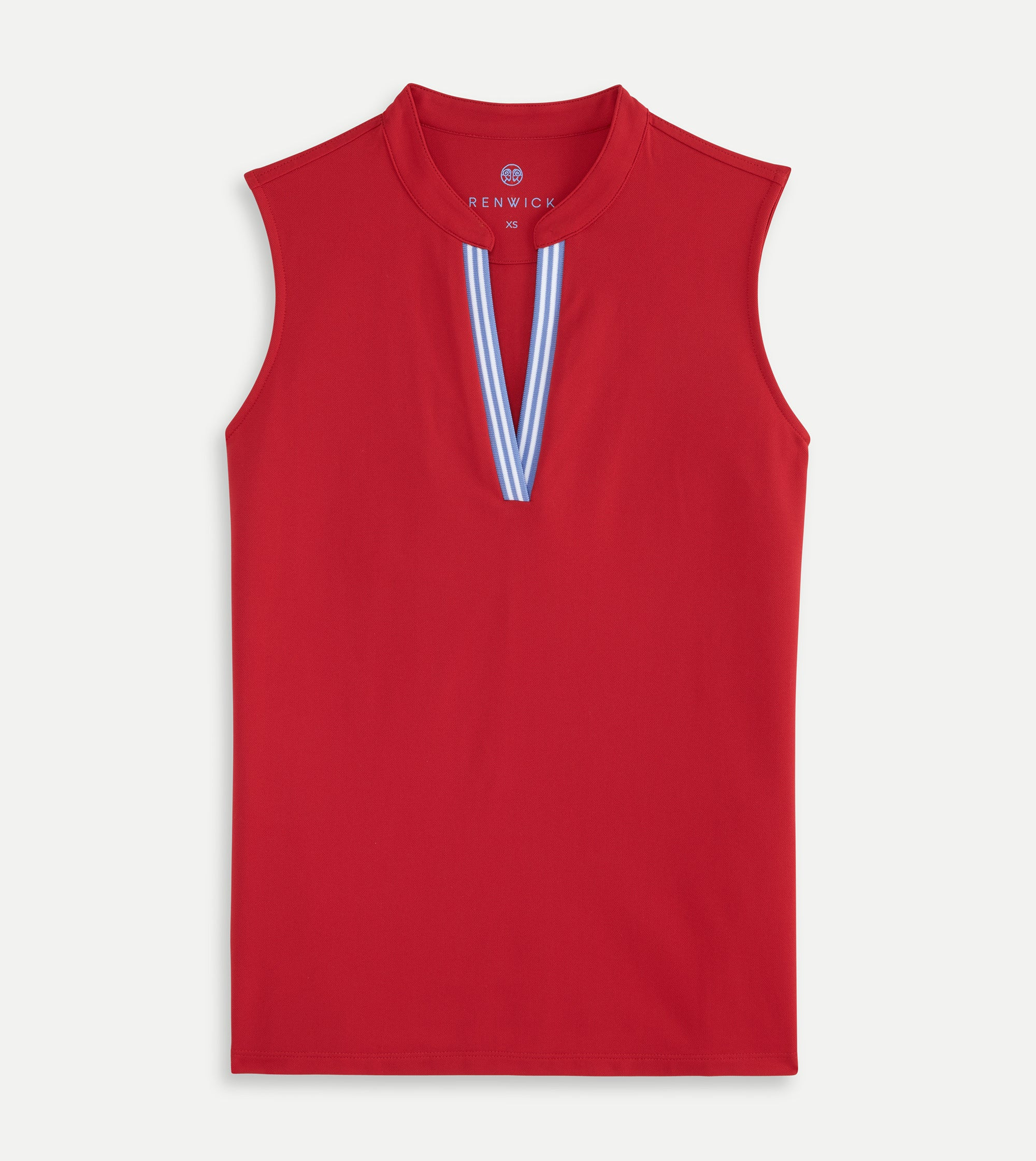 Renwick Striped Trim Sleeveless Top | Renwick Golf