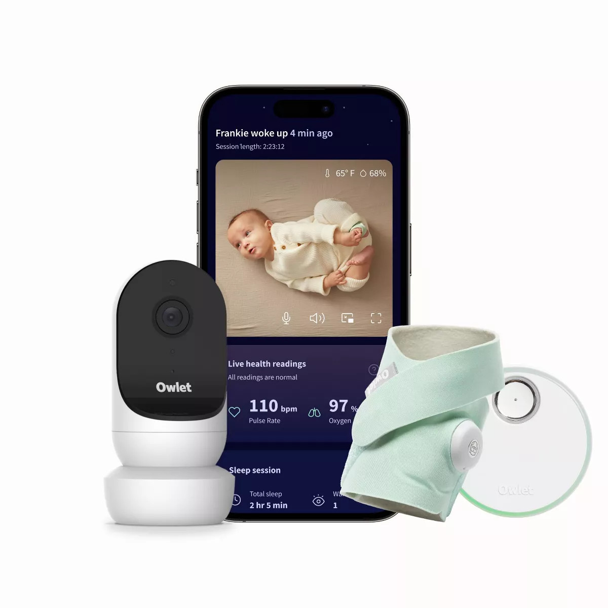 Owlet Dream Duo 2 Smart Baby Monitor - Includes FDA-Cleared Dream Sock & HD Video Wifi Camera | Target