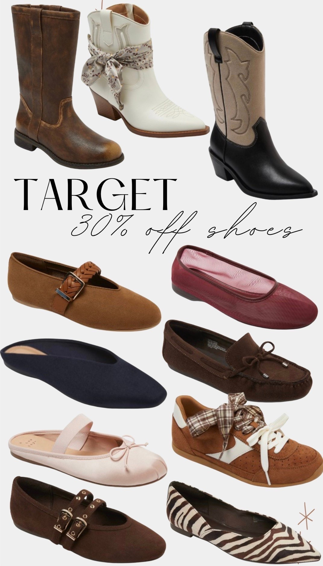 Target 30% off shoes

#LTKgrwm #LTKootd #LTKSaleAlert