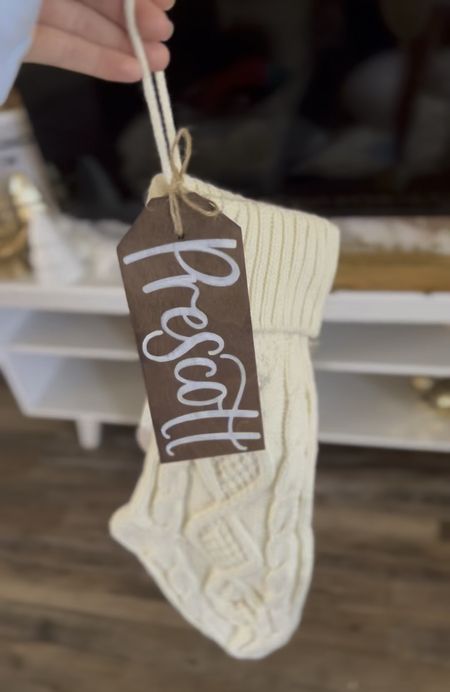 Stocking name tags 

#LTKGiftGuide #LTKHoliday #LTKSeasonal