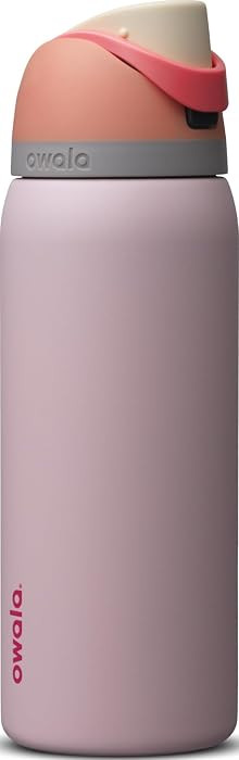 Owala FreeSip Stainless Steel Water Bottle 32 oz Orange/Pink (Peachy Rose) | Amazon (US)