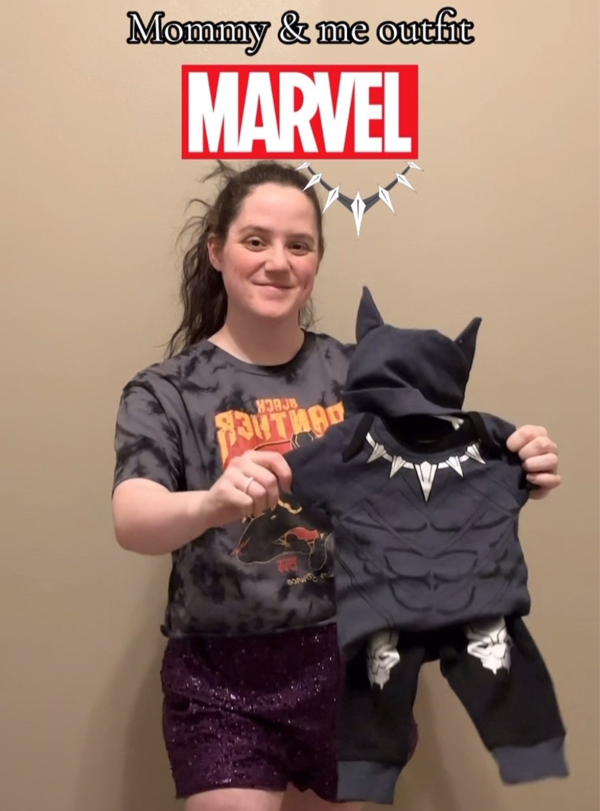 Mommy and me outfit Marvel Black Panther 🐈‍⬛

#LTKkids #LTKfamily #LTKbaby