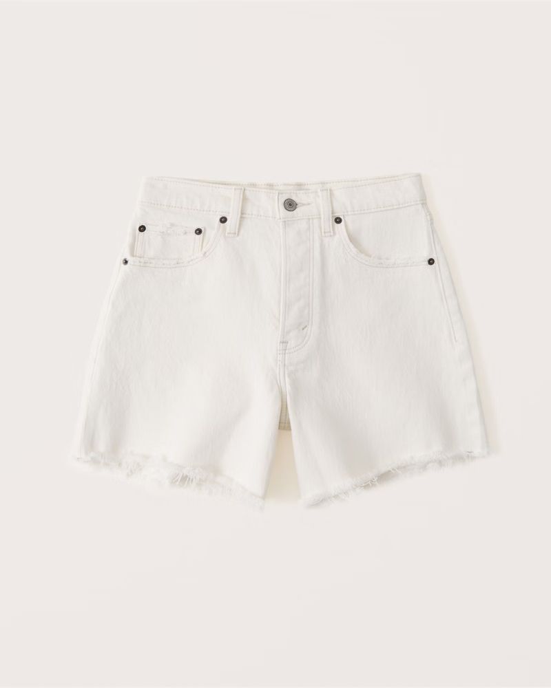 Curve Love High Rise Dad Shorts | Abercrombie & Fitch (US)