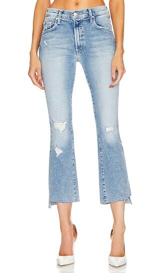 MOTHER Insider Crop Step Fray in Blue. - size 26 (also in 23, 24, 25, 27, 28, 29, 30, 31, 33) | Revolve Clothing (Global)