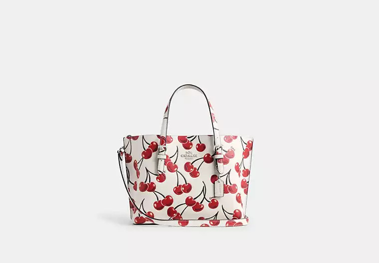 Mollie Tote Bag 25 With Cherry Print | Coach Outlet US