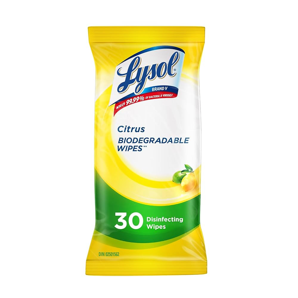 Lysol Disinfecting Wipes Flatpack, Citrus, Biodegradable Wipes, Kills 99.9% of Viruses & Bacteria... | Amazon (CA)