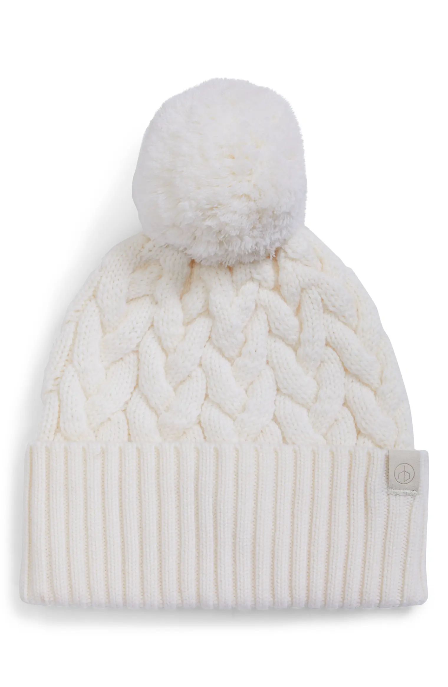 Aran Wool Blend Pom Beanie | Nordstrom