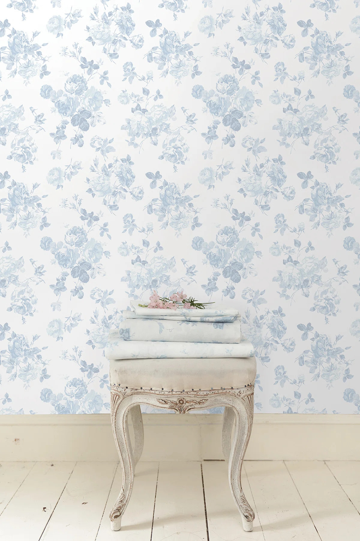 LoveShackFancy 18' L x 20.5" W Everblooming Rosettes Peel & Stick Wallpaper Roll & Reviews | Wayf... | Wayfair North America