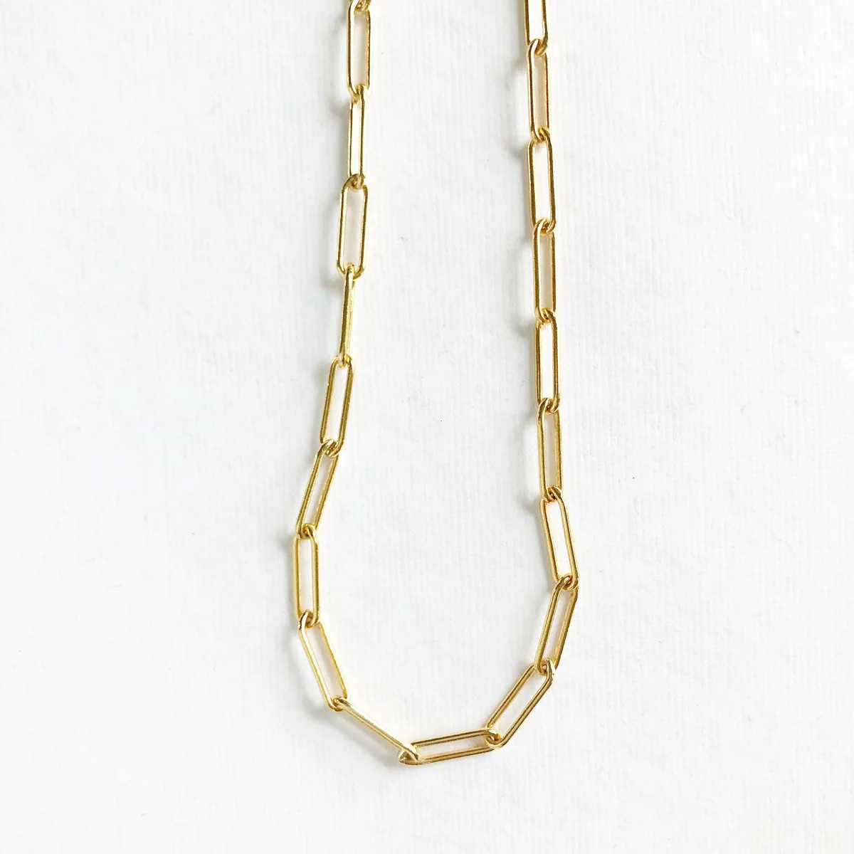 Everyday Versatile Dainty Trendy Chunky Large Link Layering Necklace | Sarah Cornwell Jewelry