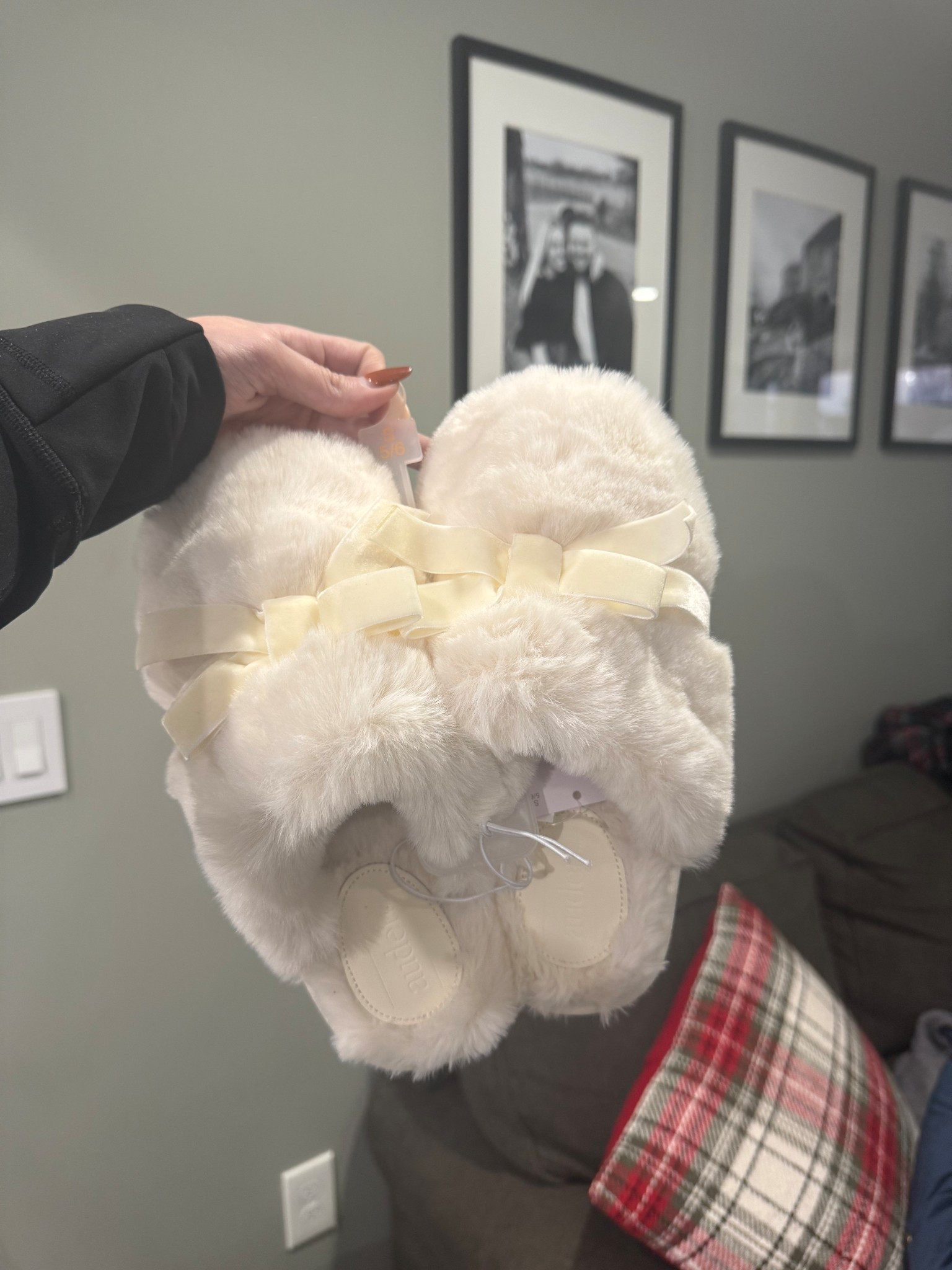 Just got the cutest slippers from Target for bridesmaid’s getting ready pjs! And right now they’re only $6! Quality and feel is incredible. Come in a dusty rose color that would be perfect as well. 

#LTKWedding #LTKSaleAlert #LTKCyberWeek