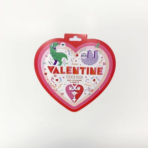 Heart Shaped Kids Valentine's Day Sticker Book - Spritz™ | Target