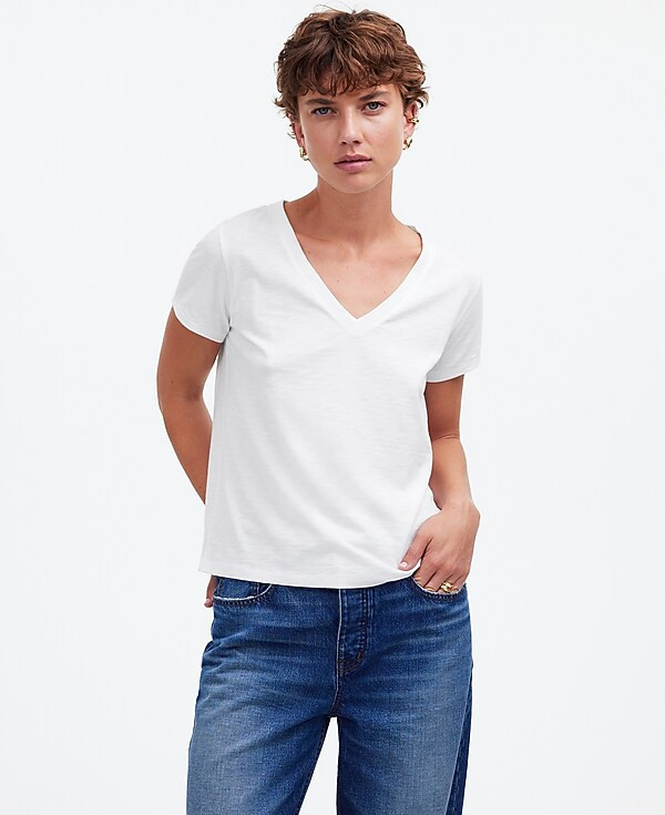 Relaxed V-Neck Tee | Madewell | Madewell