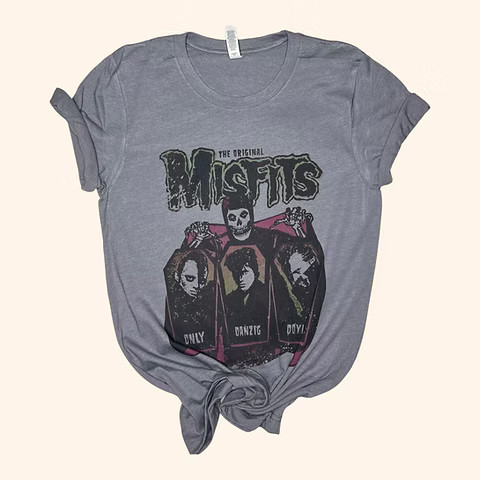 Misfit Rebel Graphic Tee (Vintage Feel) | Sassy Queen