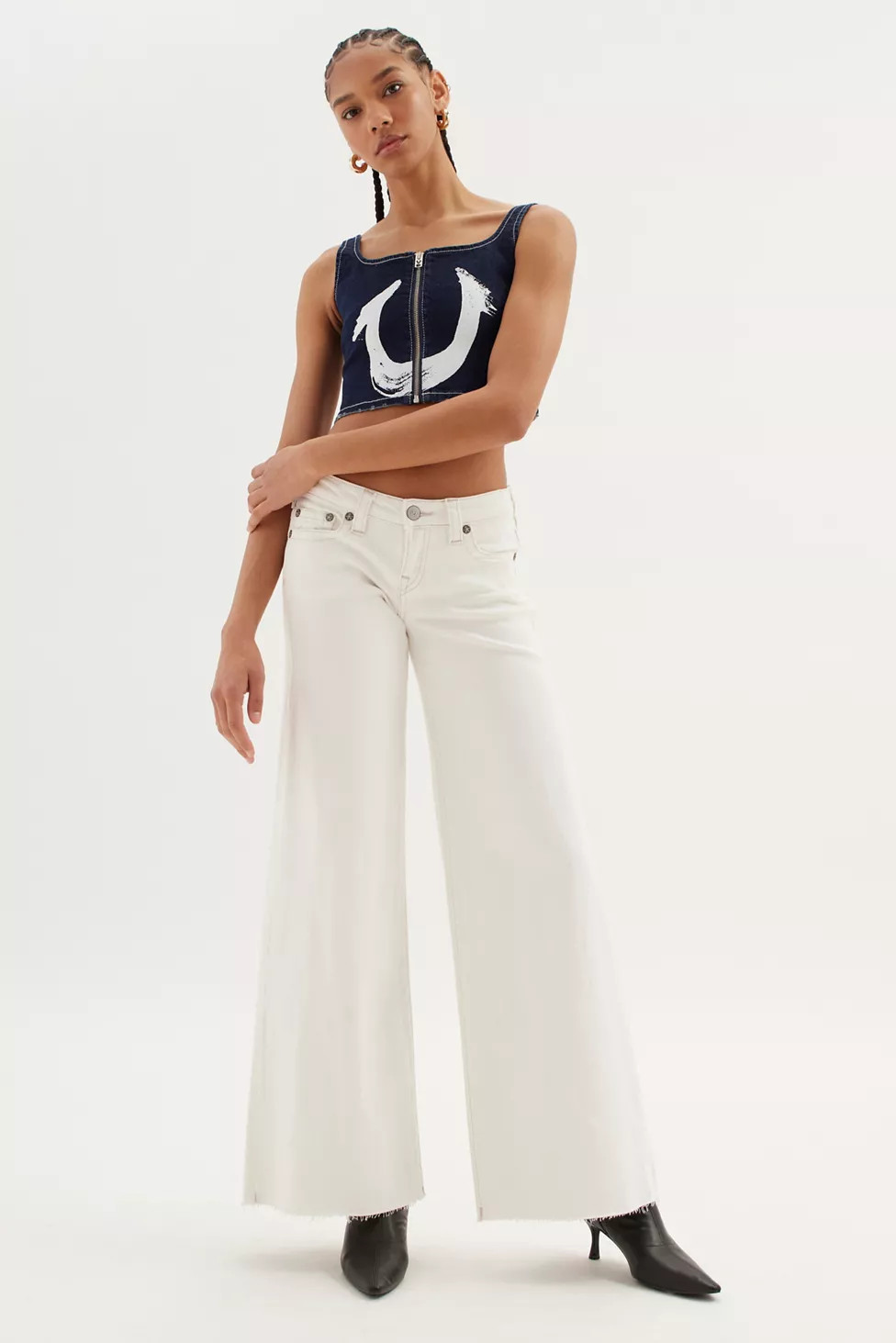 True Religion Low-Rise Relaxed Wide-Leg Jean | Urban Outfitters (US and RoW)