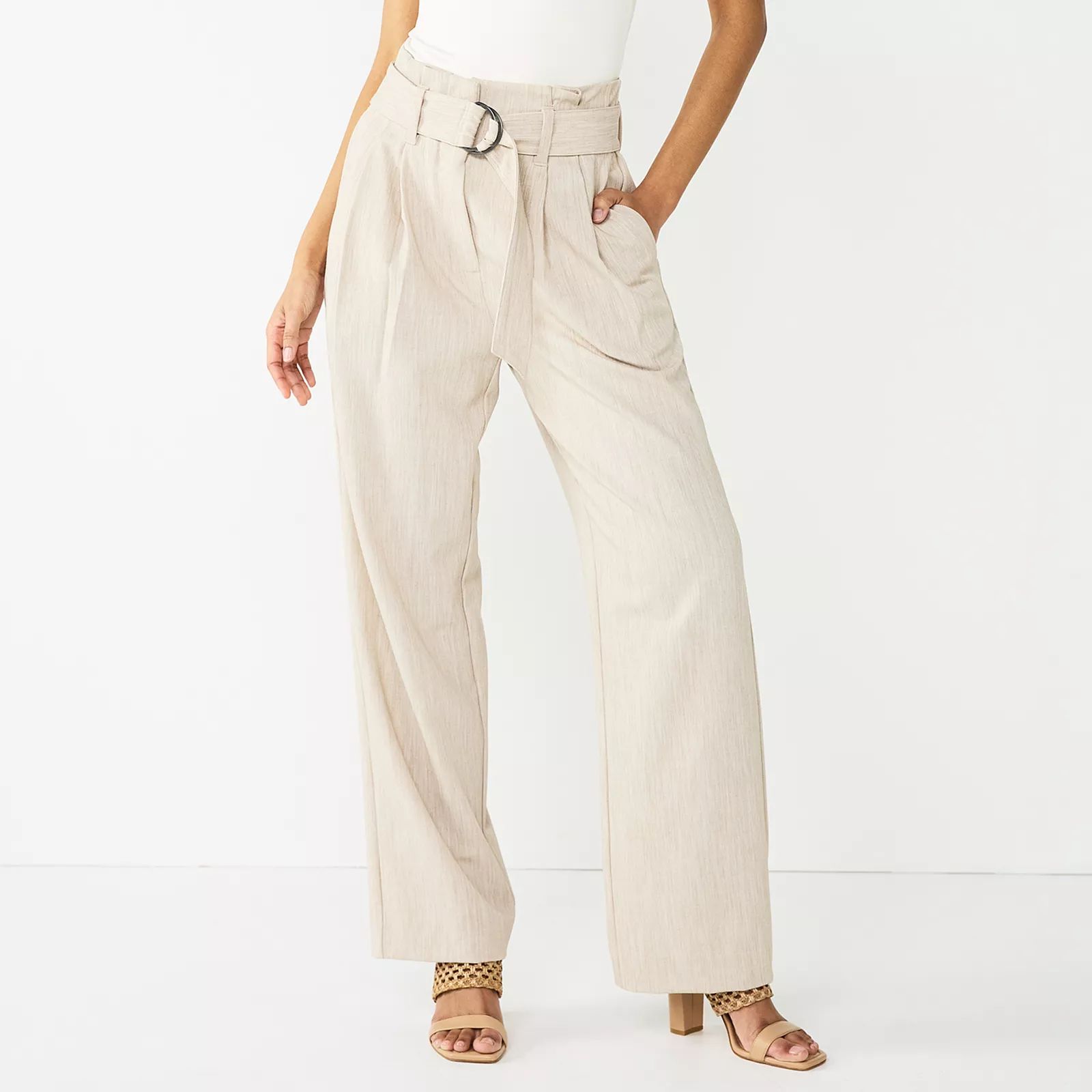 Women's Nine West Paperbag Waist Trouser | Kohl's