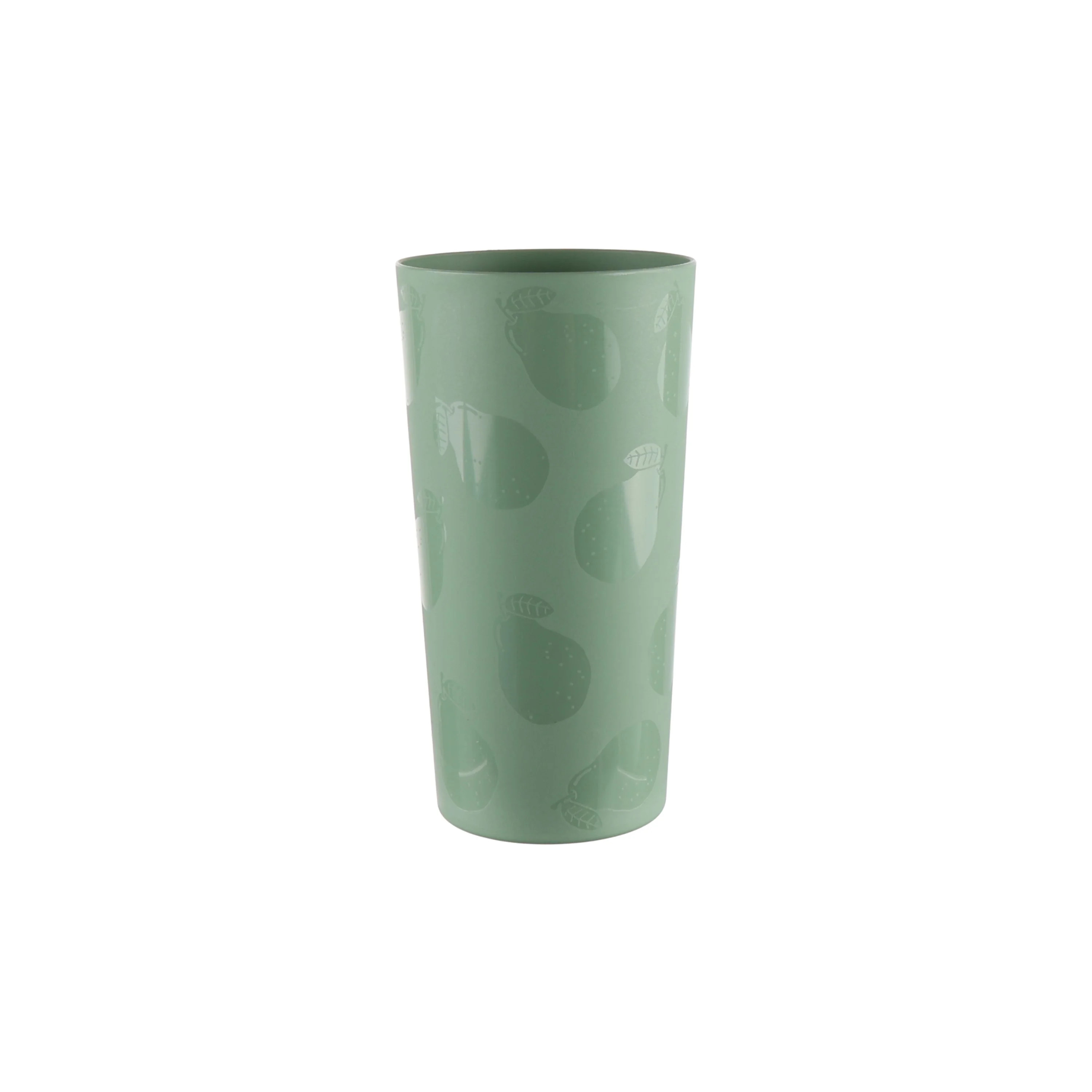 Mainstays 26-Ounce Round Green Plastic Tumbler With Etched Pear Design | Walmart (US)