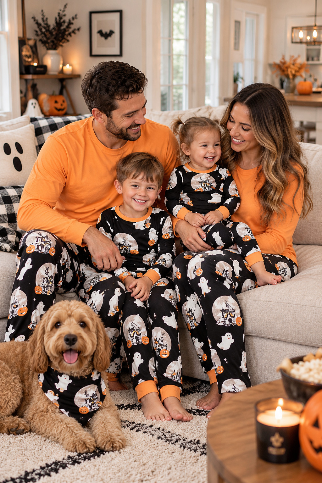 If your family loves matching pajamas, these Halloween sets are such a fun Amazon find 🎃 Cozy enough for lounging but cute enough for family pictures too. I’m loving all the black, orange, ghost, pumpkin, and skeleton prints this year. #FamilyPJs #HalloweenPJs #MatchingFamilyOutfits #HalloweenPhotoIdeas #AmazonFashionFinds #HalloweenMustHaves #SpookySeason #PumpkinPajamas #GhostPajamas #SkeletonPajamas 

 #LTKSeasonal #LTKU #LTKSaleAlert