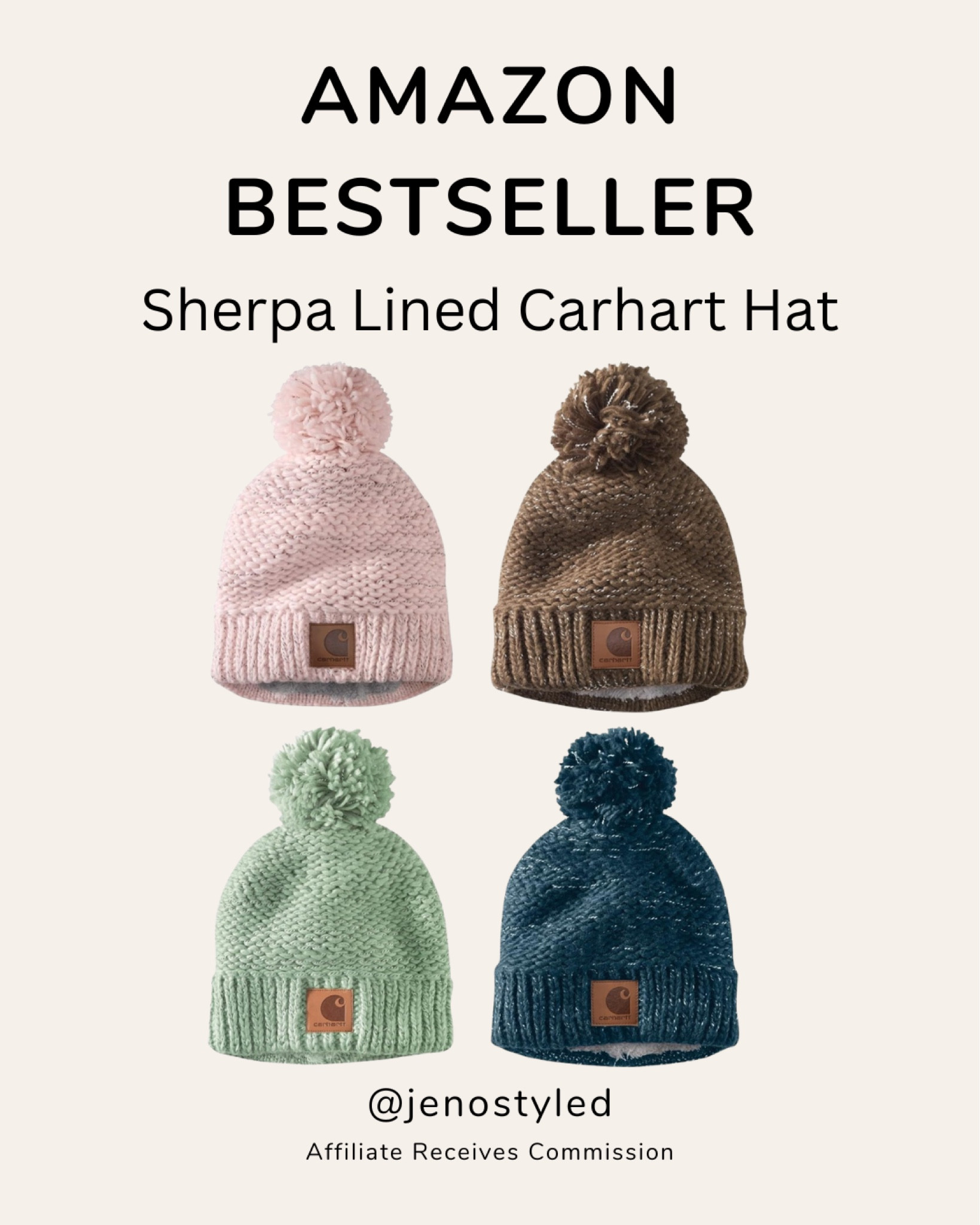 Amazon Carhart sherpa lined winter bar. This is my favorite hat. So warm and cute!

#LTKover40 #LTKSeasonal #LTKstyletip