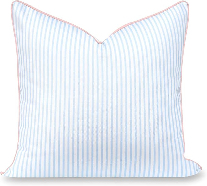 Hofdeco Premium Coastal Grandmillennial Patio Indoor Outdoor Throw Pillow Cover Only, 20"x20" Wat... | Amazon (US)