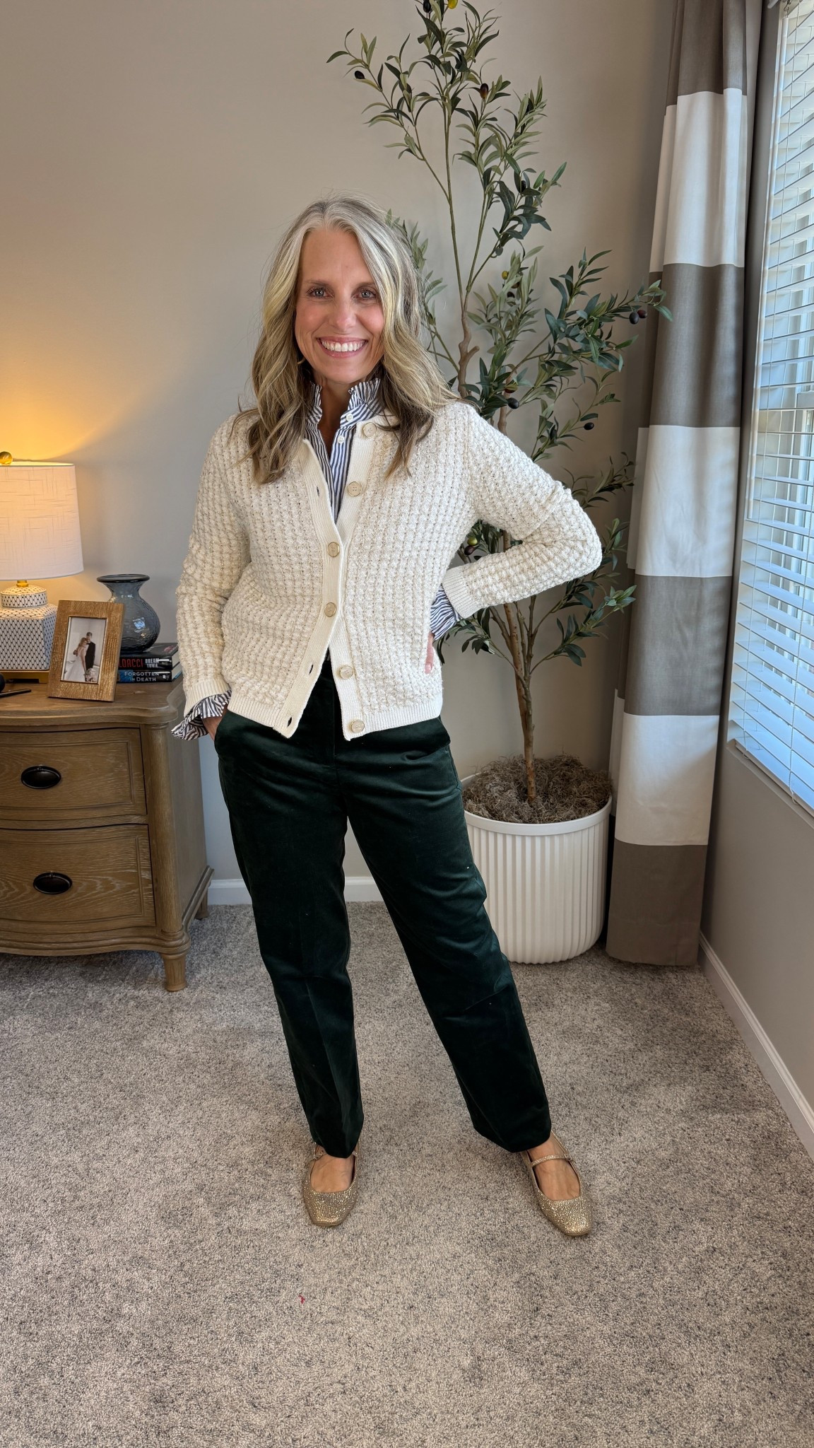 I couldn’t love these velvet pants more. They’re so pretty and equally comfortable. Wearing size 4 and XS sweater

#LTKOver40 #LTKSaleAlert #LTKHoliday